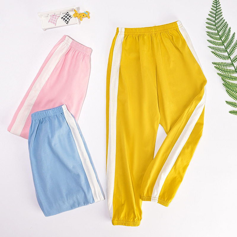 Baby home mosquito pants summer thin cotton girl children's lantern pants baby pants spring and autumn boy's summer dress