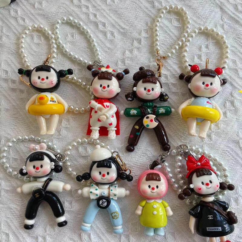 Duomei Key Chain Keyring Phone Chain Resin Clay Duomei Car Keychain Handmade Pendant Ornament
