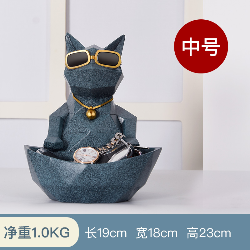 Xr-260 & Blue Gold Storage Ornamenta new house Ornaments new home Housewarming New house decorate Gift giving friendship Northern Europe a living room originality modern house-moving gift practical