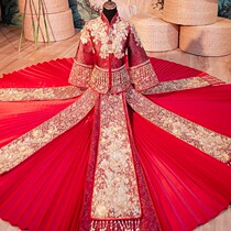 Xiuhe clothing bride 2020 new wedding kimono toast wedding clothing embroidered grass clothing Chinese dress female Xiuhe