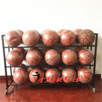 Basketball storage rack Kindergarten basketball storage ball rack put football display rack Ball basket blue ball frame