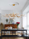Wabi-Sabi Style New Chinoiserie Ceramic Chandelier Zen Retro Art Living Room Lamp Restaurant Tea Room Chandelier Chinoiserie Lamps