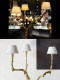 Italian Light Luxury Floor Lamp, Post-Modern All-Copper Branch Art-Inspired Creative Living Room Floor Lamp