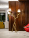 Italian Light Luxury Floor Lamp, Post-Modern All-Copper Branch Art-Inspired Creative Living Room Floor Lamp