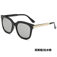 Ярко -черная рама/белое серебро