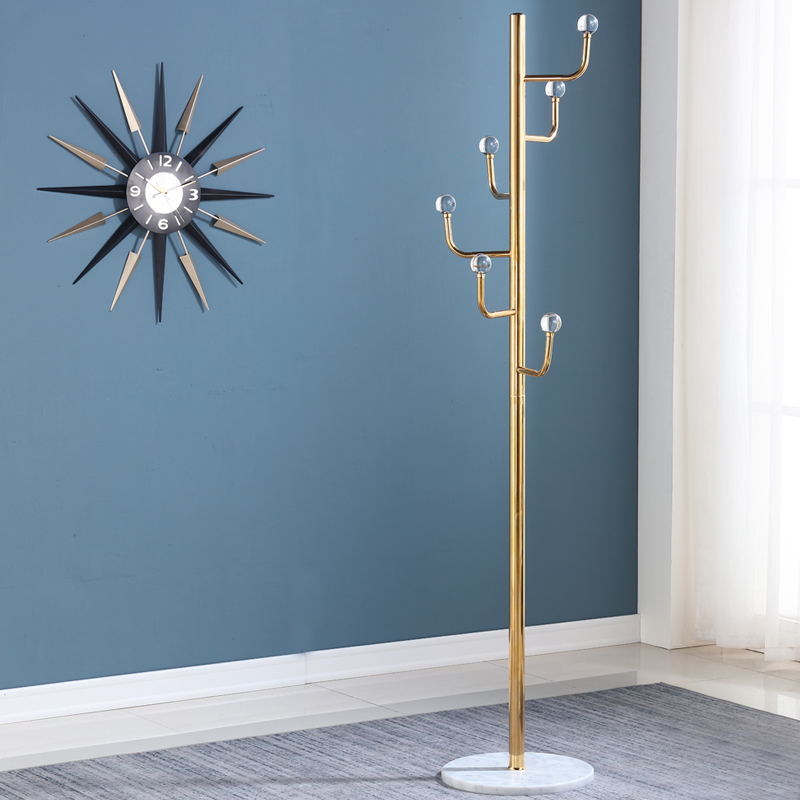 Golden Cloister Hood Hotel Light Lavish Hanger Ground Modern Minima Stainless Steel Hanging Hanger Bedroom Marble Underframe