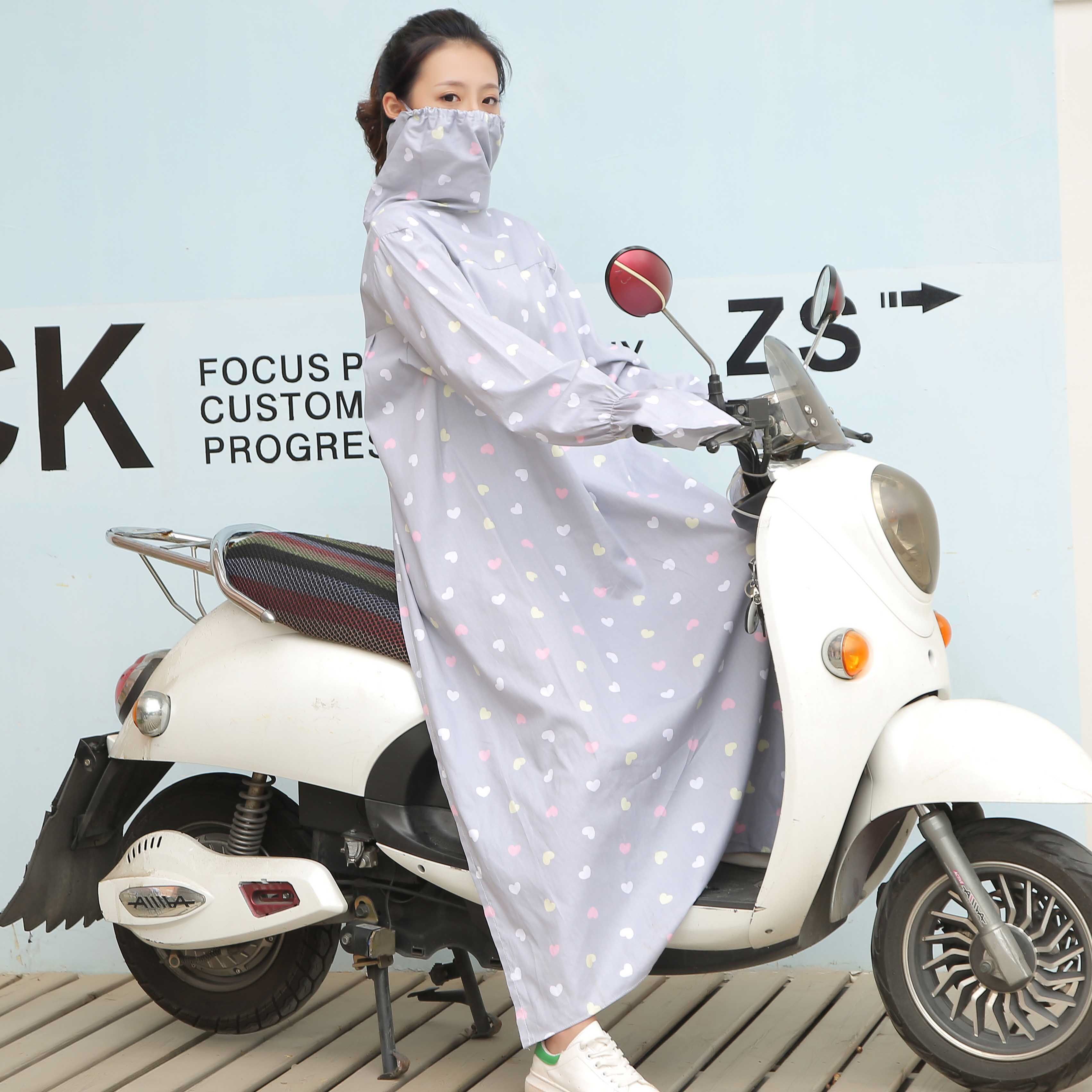 (daily special price pure cotton lengthened sunscreen clothes bike-open electric car anti-UV shading long sleeve female