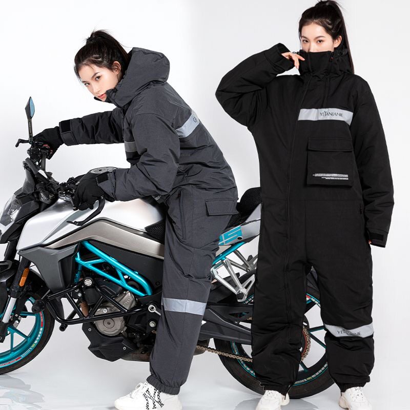 Electric motorcycle windshield winter electric vehicle plus velvet thickened cold clothing warm windshield is waterproof riding