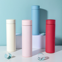 北欧马卡龙保温杯ins简约磨砂杯子