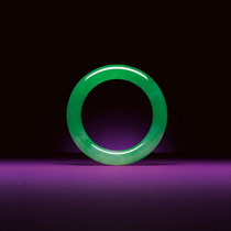 Facaçao Emerald Direct Sowing Room Natural High Ice Seed Yang Green Emerald Jade Bracelet Round Bar Emerald Bracelet