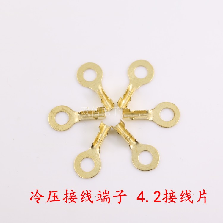 4 2 terminal terminal terminal copper open nose round bare end inner ring diameter 4 2mm