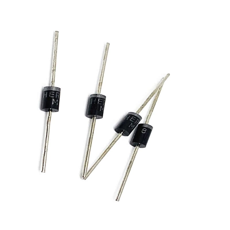 10 new HER508 in-line high-efficiency ultra-fast recovery diodes package DO-27 5A 1000V