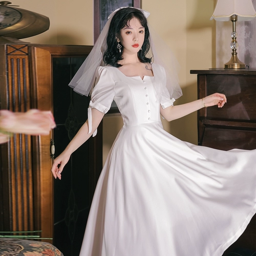 Белое свадебное платье, юбка, платье подружки невесты, французский стиль