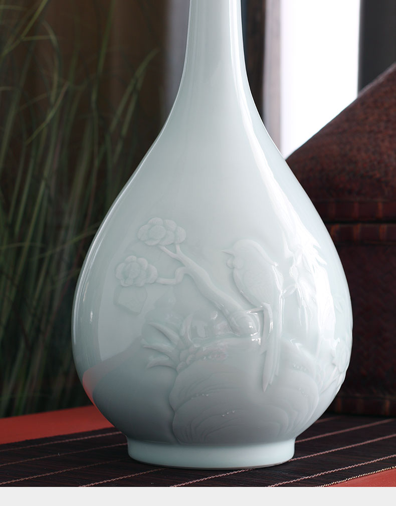 Longquan celadon vase gourd bottle flask ceramic vase vases, flower vases, the clear soup WoGuo for Buddha