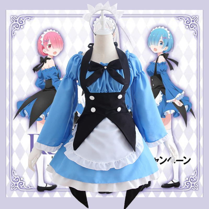 RE from scratch Ramrem Cos Costume Cosplay Maid and Bathroom Clothes