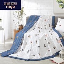  Cotton summer quilt air-conditioned quilt Summer cool quilt pure cotton childrens single summer thin quilt 1 5 meters 1 8 double spring and autumn quilt
