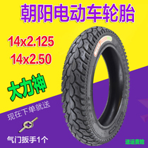 Chaoyang Electric Vehicle Tire 14X2 125 2 50 Power God Tire Battery Vehicle Inner and Outer Tires Wear Resistant