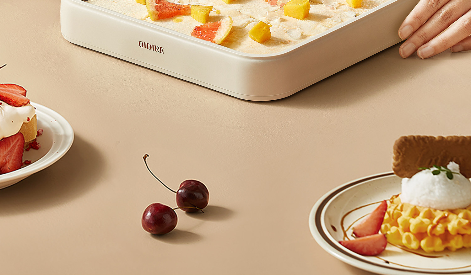 Oidire Odi-Cb01 Fried Yogurt Machine Household Small Mini Ice Making Machine Fried Yogurt Plate - Cookware - Other Materials 