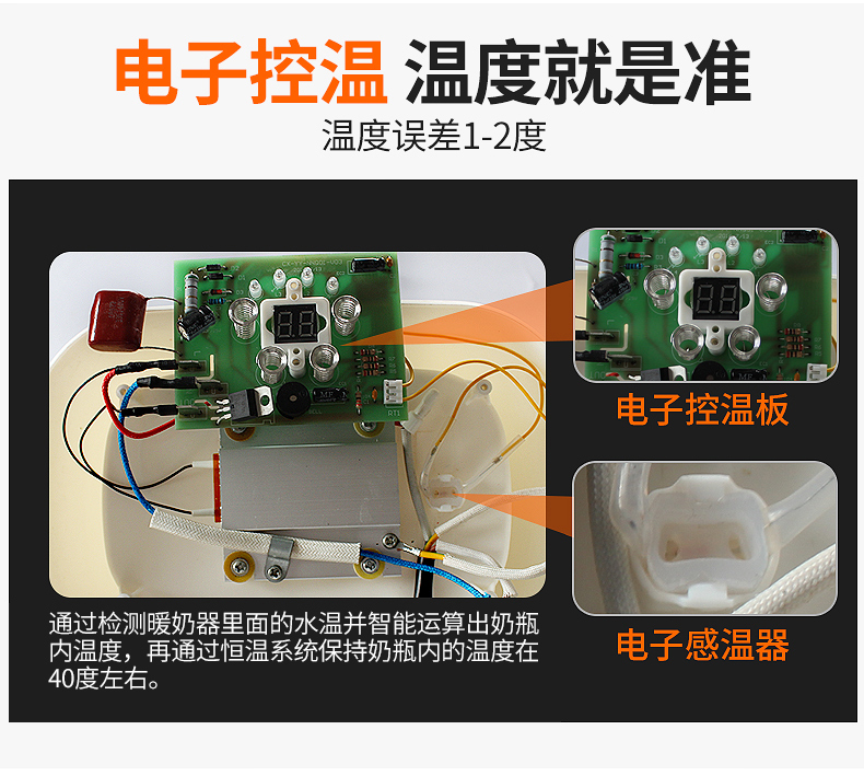 德国品牌、宝妈推荐、40-100度恒温、加热消毒二合一： OIDIRE 温奶器ODI-NNQ9 券后69元包邮送蛋架/奶瓶刷/奶嘴刷/奶瓶夹 买手党-买手聚集的地方