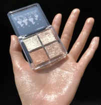 FLORTTE Flower Lolia new four-color full Diamond Eye Shadow pearlescent duck duck 4 color flower Lulia sequin y03