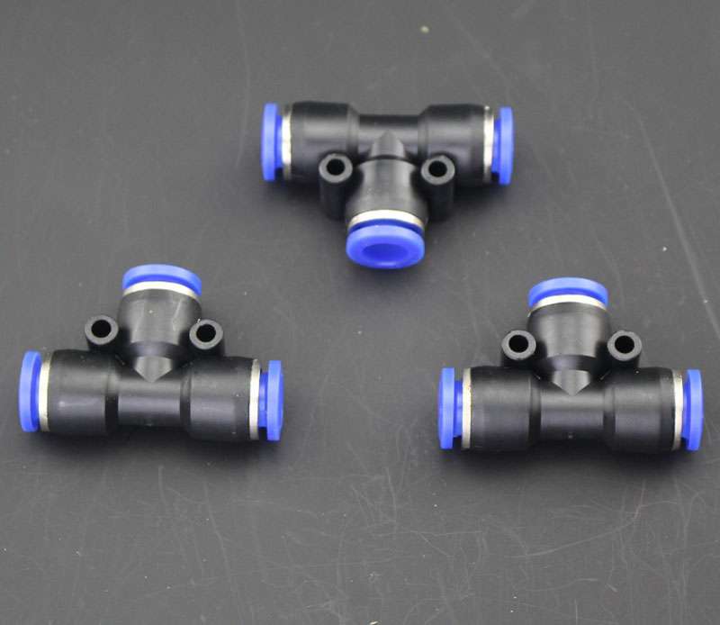 Air pump gas pipe sub 10 pneumatic element 12mm cylinder air compressor hose quick tee 8 joint fitting-Taobao