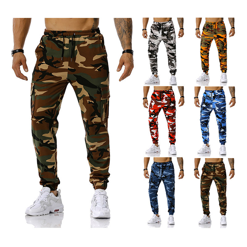 2026 Autumn New Men's Patchwork Camouflage Jogging Pants Slim Fit Outdoor Sports Pants Football Training Pants Fitness Pants 2026 Autumn New Men's Patchwork Camouflage Jogging Pants Slim Fit Outdoor Sports Pants Football Training Pants Fitness Pants