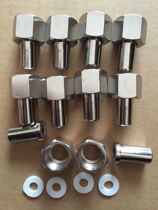Pressure gauge 304 Joint stainless steel alive joint 20 * 1 5 14 * 1 5 pressure gauge welding base internal thread