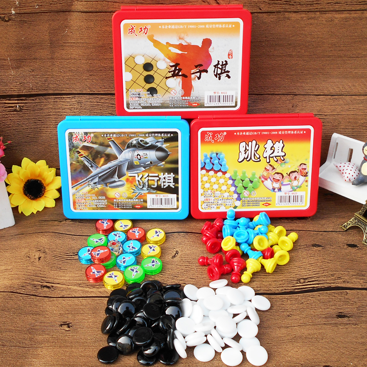 1-3-6 years old kindergarten student gift children wooden puzzle early education toy flying chess checkers backgammon