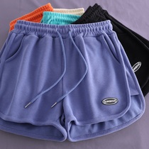 Summer pure cotton Han Fan Xianghan white casual sports shorts female summer loose home sleeping pants outside wearing yoga sports pants