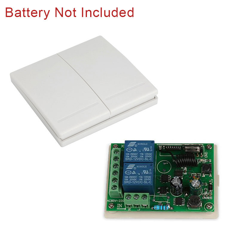 86 type household wall switch panel concealed remote control 220v two-way wireless receiver module controller switch