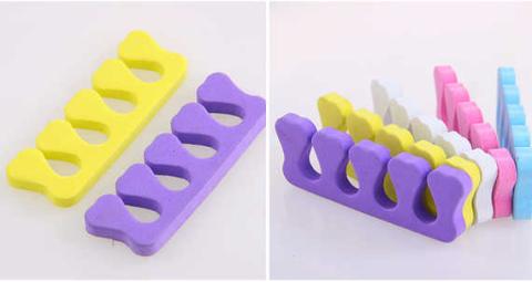 Dụng cụ làm móng chuyên dụng Toe Splitter Splitter trợ lý cố định Finger Toe Một cặp bông - Công cụ Nail vẽ cọ bản 3d