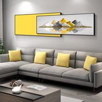 Modern simple living room decoration painting atmospheric light luxury bedroom hanging painting superimposed landscape painting sofa background wall mural