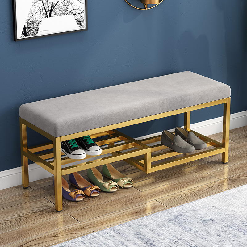 Changing shoes stool Home doorway Nordic shoes Stool Shoes Cabinet in the door to sit on the bench light and luxurious to hold the bench sofa stool