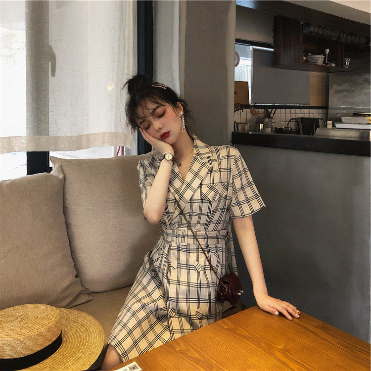 Fairy French Niche Campanulaceae Super Fairy French Zhishen French High Waist Eggsshop Summer World-weary Dress