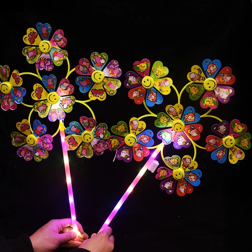 Крутящаяся разноцветная дорожная большая мультяшная игрушка «Ветерок» для детского сада