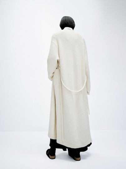 Edition Sweater Coat for Women Spring New Style Alpaca Wool Long Cardigan with Chinese Style Ebd1Car026