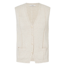 edition knitted vest for women 2024 spring new style small fragrance cotton and linen knitted V-neck vest EBD1CAR003