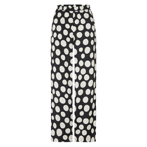 edition casual pants womens 2023 autumn new retro polka dot print mulberry silk trousers EBC3PAT031