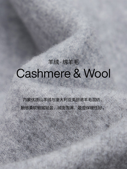 Edition Woolen Coat for Women 2026 Spring New Zero-Pressure Shawl Double-Sided Woolen Coat Ebf1Cot018