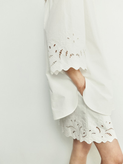 Edition× Sea Joint Series 2025 Autumn New Hollow Embroidery Shirt Ebe3Sht030