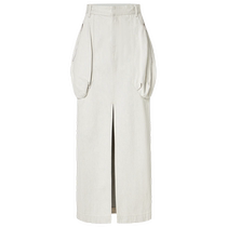 (E Cloud Series) edition2024 autumn new deconstructed pocket denim skirt EBD3SKT039