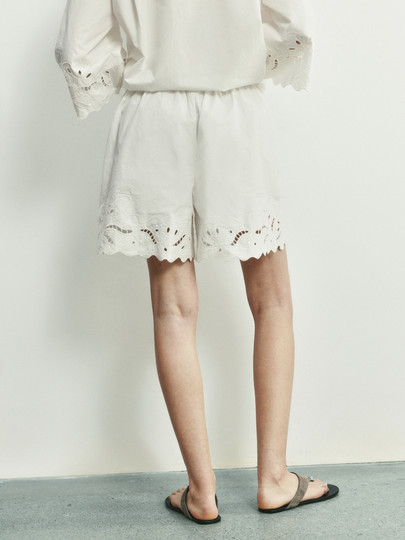 Edition× Sea Joint Series 2025 Autumn New Hollow Embroidery Shorts Ebe3Sot011