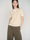 [E+ Light Life Series]Edition2025 Autumn New Knitted Short-Sleeve V-Neck Top Ebe3Swt012