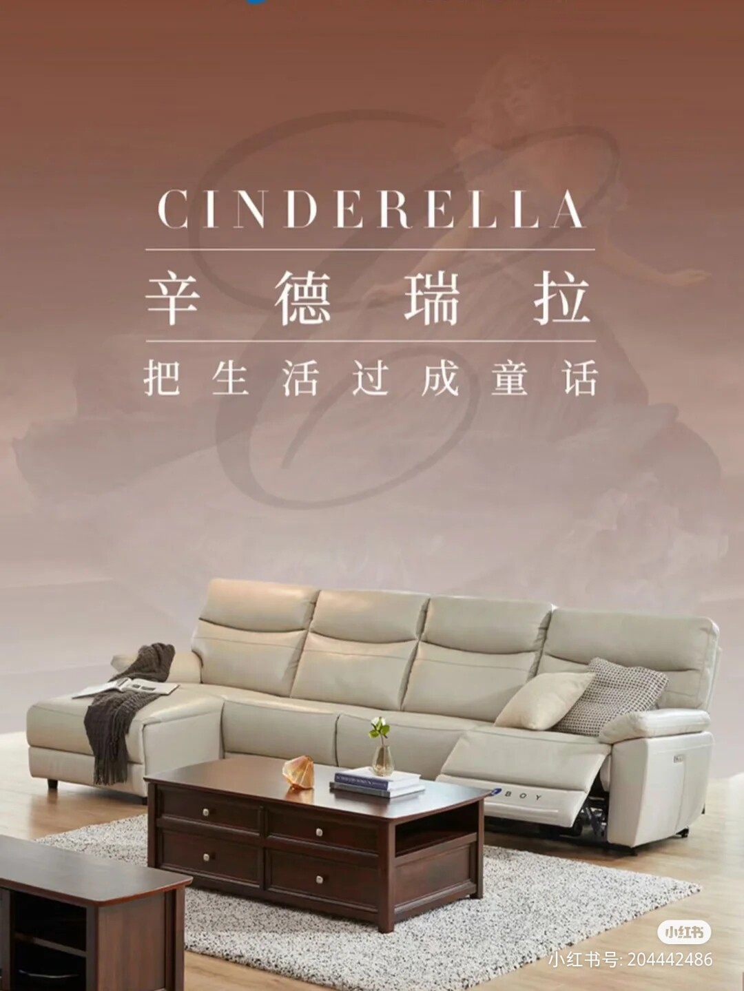 Value lazboy Le Zhibao GN088B Cinderella leather combination sofa simple and modern