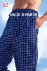 Catman pure cotton pajamas trousers men's loose plus size thin cotton casual home plaid home pants summer