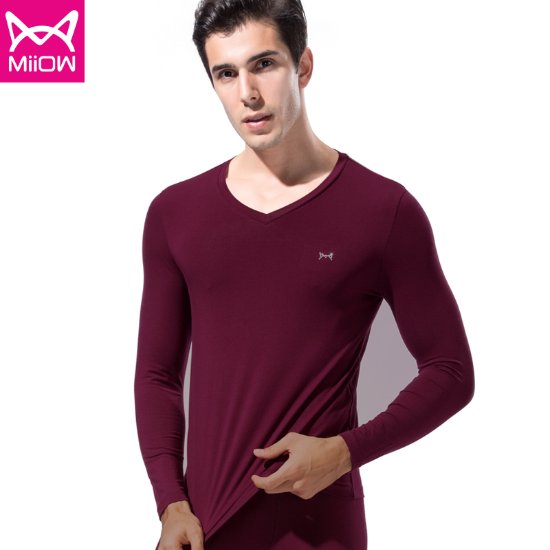 Cát người đàn ông ấm lót bông Lycra thiết cotton mỏng áo len chặt chẽ trẻ mùa thu quần mens mùa thu quần quần mùa thu.