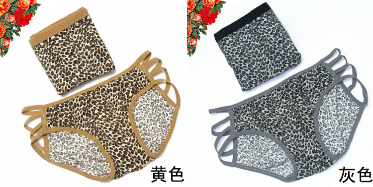 2 tải cám dỗ đôi báo đồ lót quần lót phụ nữ quần lót thoáng khí nam boxer modal cotton thấp eo gợi cảm quan lot nu