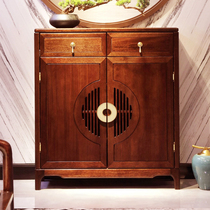 Modern new Chinese solid wood shoes cabinet Ukkim wood light extravagant home locker minimalist living-room Shoe cabinet containing Xuanguan cabinet