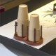 Solid wood disposable cup holder, office high-end paper cup storage rack, milk tea shop cup taker, water cup storage rack