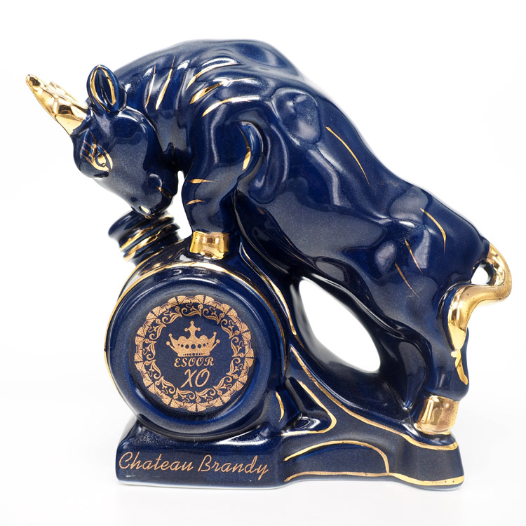 Blue Ceramic Open Wilderness 250ml The wine office Hospitality Wealth and creative gift Living room Feng Shui Swing